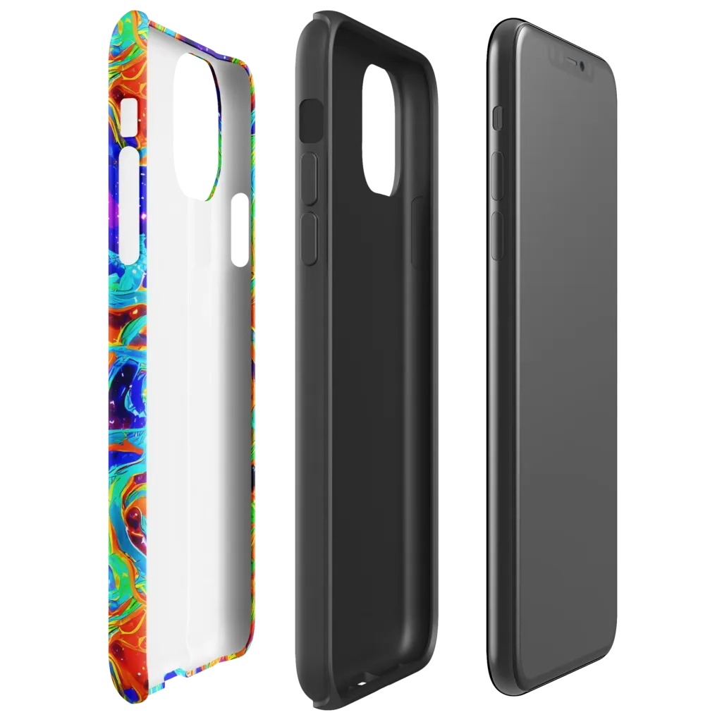 Inferno Galaxy on Tough Case for iPhone® — Right