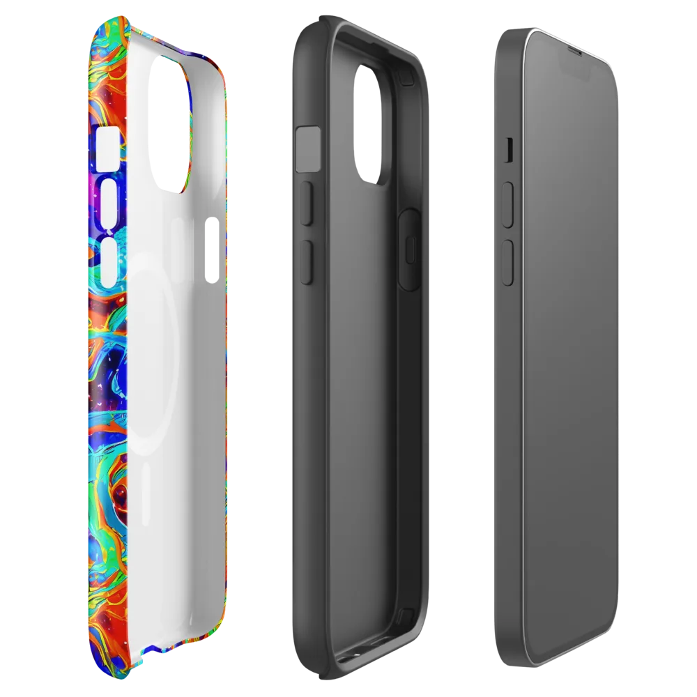 Inferno Galaxy on MagSafe Tough Case for iPhone® — Front