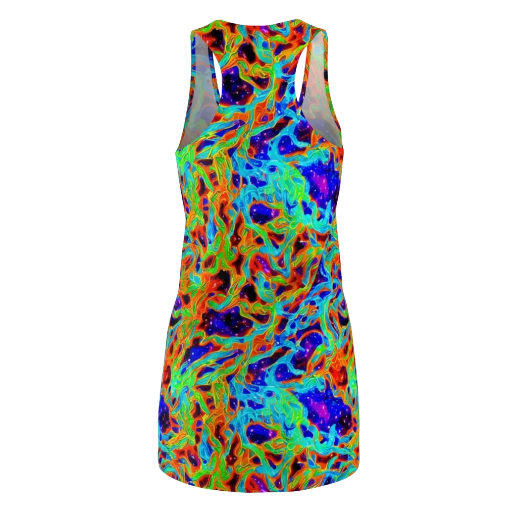 Inferno Galaxy on Racerback Dress — Back
