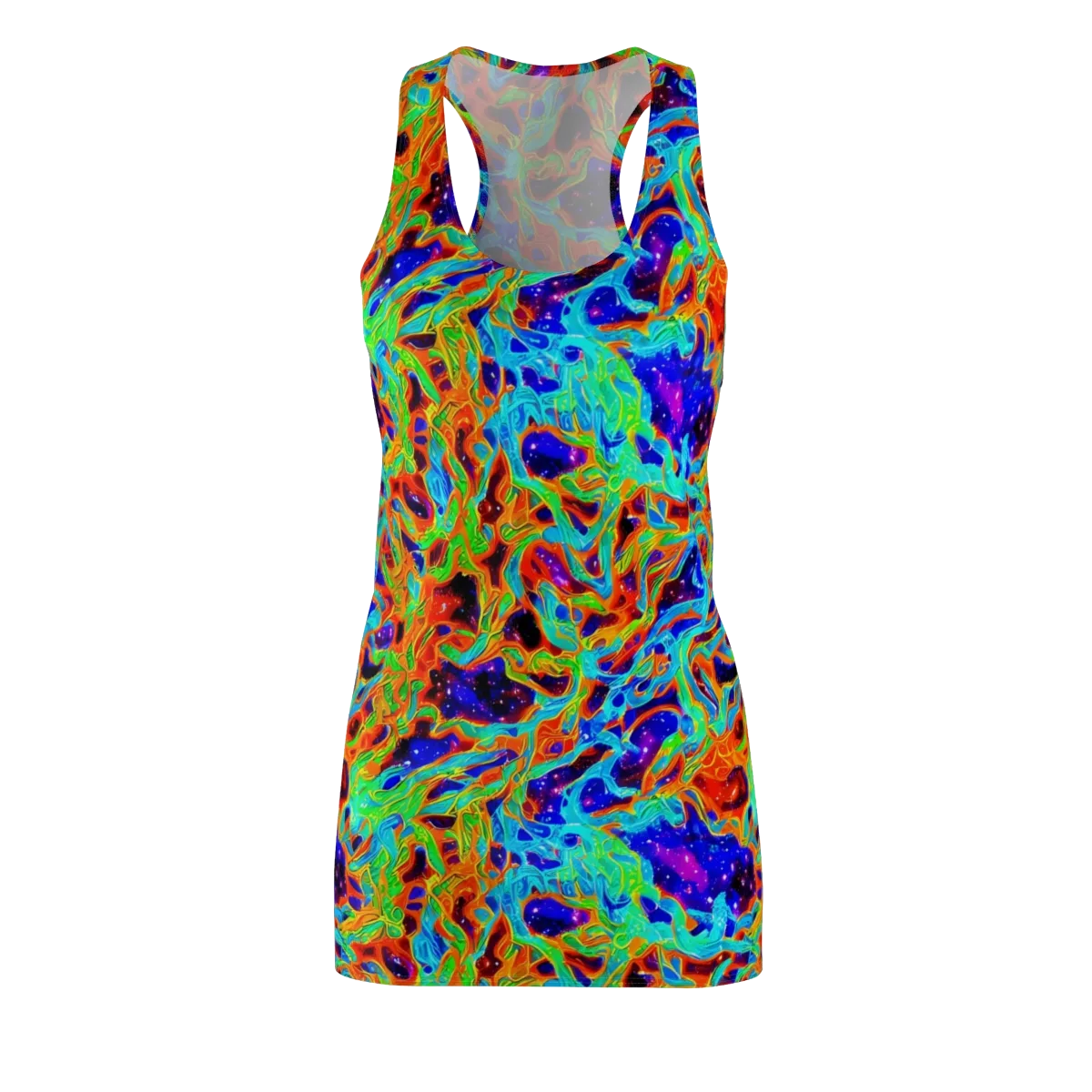 Inferno Galaxy on Racerback Dress — Front