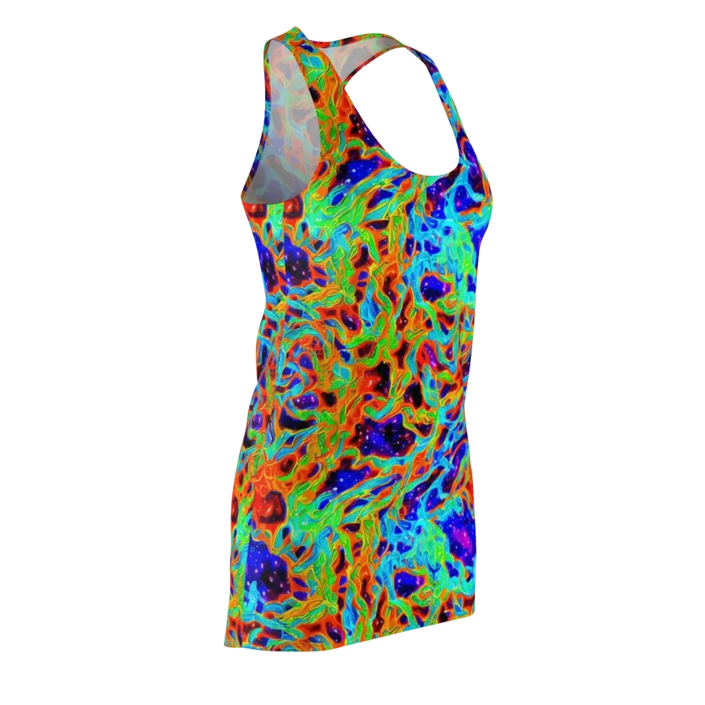 Inferno Galaxy on Racerback Dress — Front Side