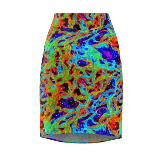 Inferno Galaxy on a Pencil Skirt