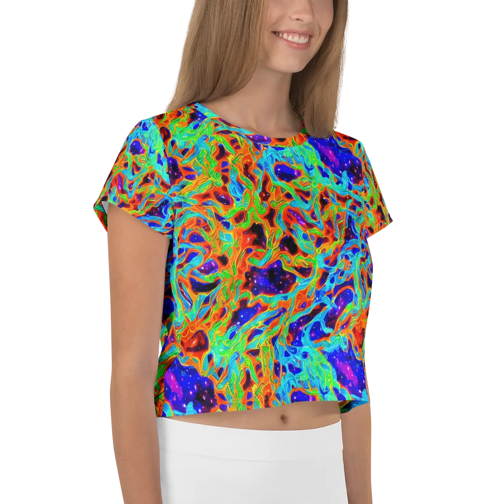 Inferno Galaxy on Crop Tee — Right