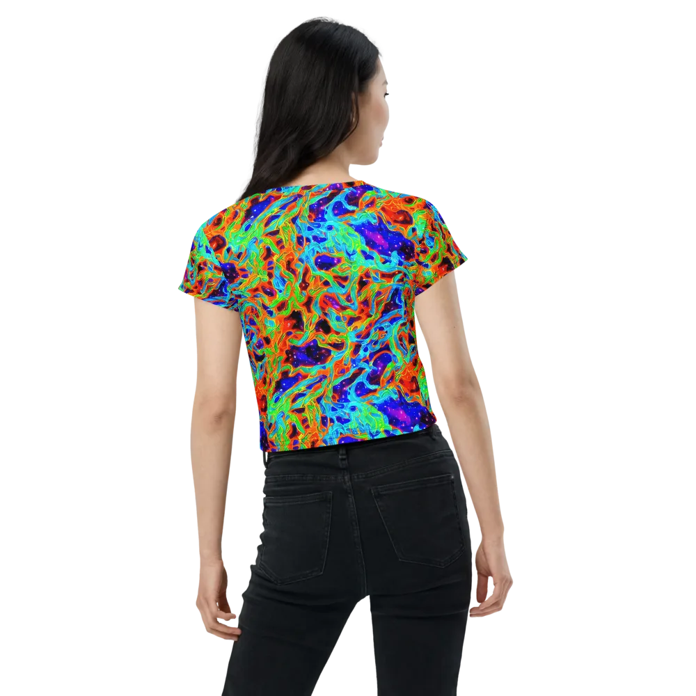 Inferno Galaxy on Crop Tee — Back