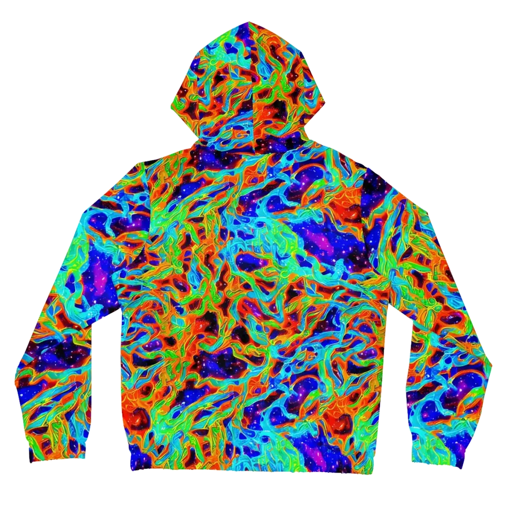 Inferno Galaxy on Women's Full-Zip Hoodie — Back