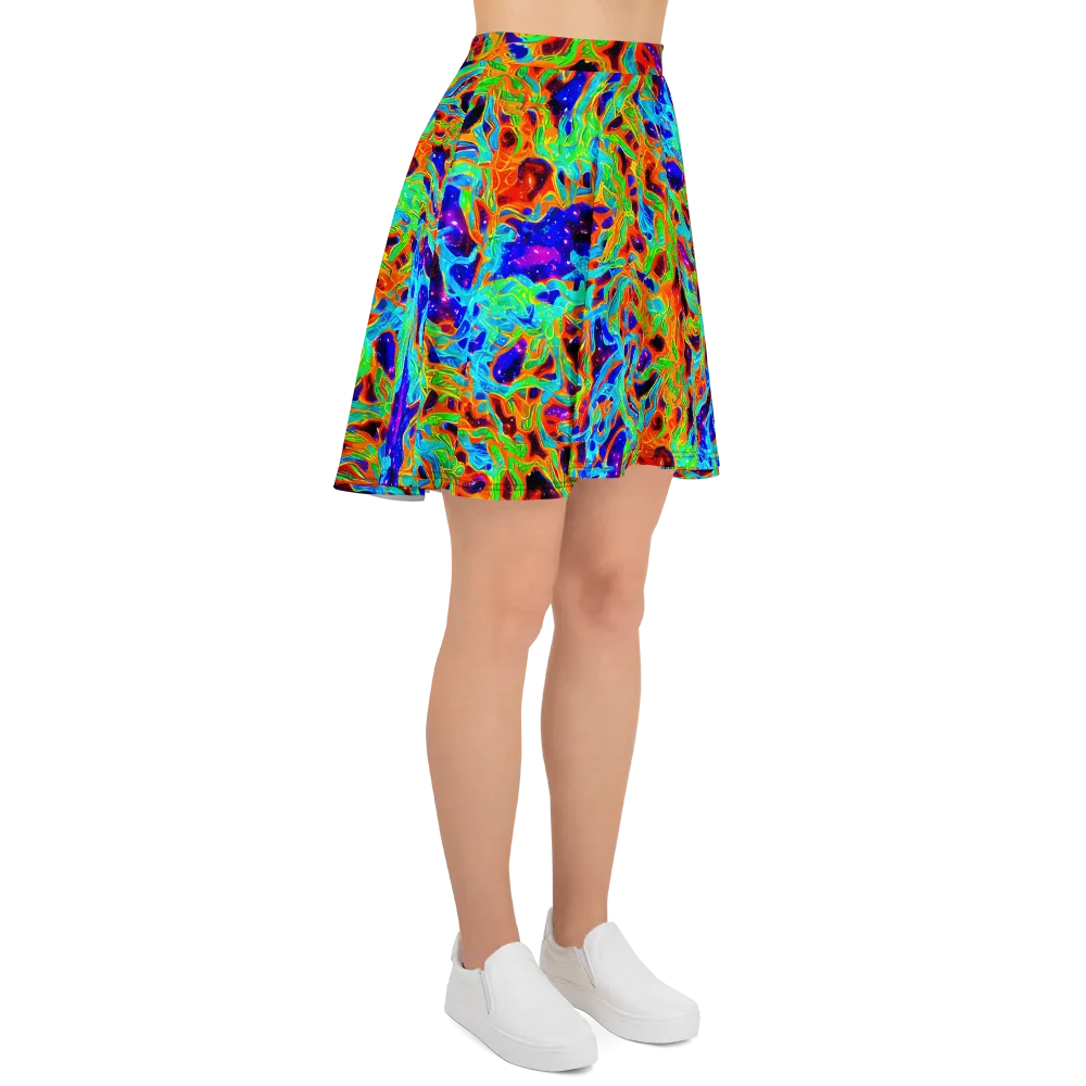 Inferno Galaxy on Skater Skirt — Right