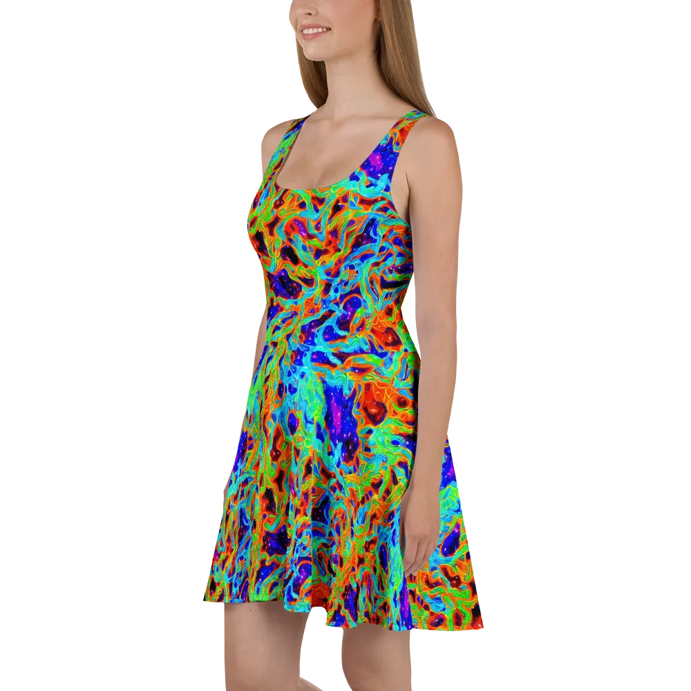 Inferno Galaxy on Skater Dress — Left