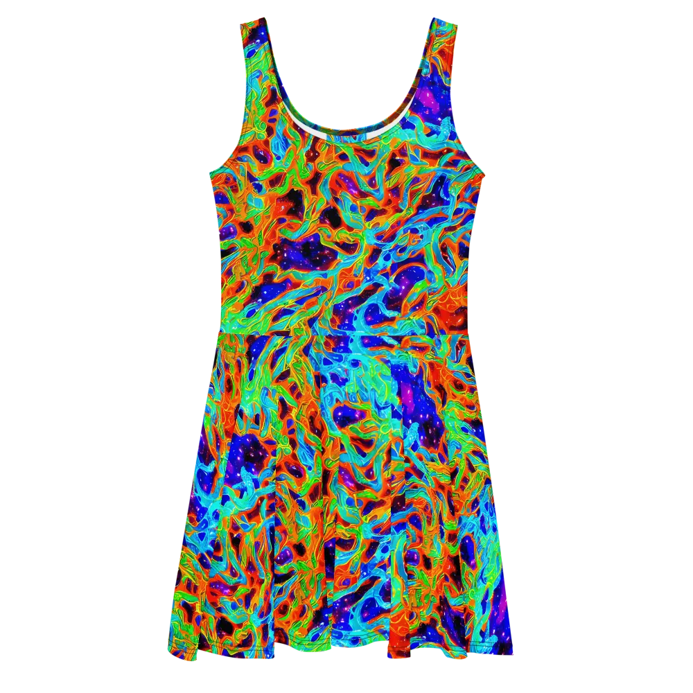 Inferno Galaxy on Skater Dress — Front