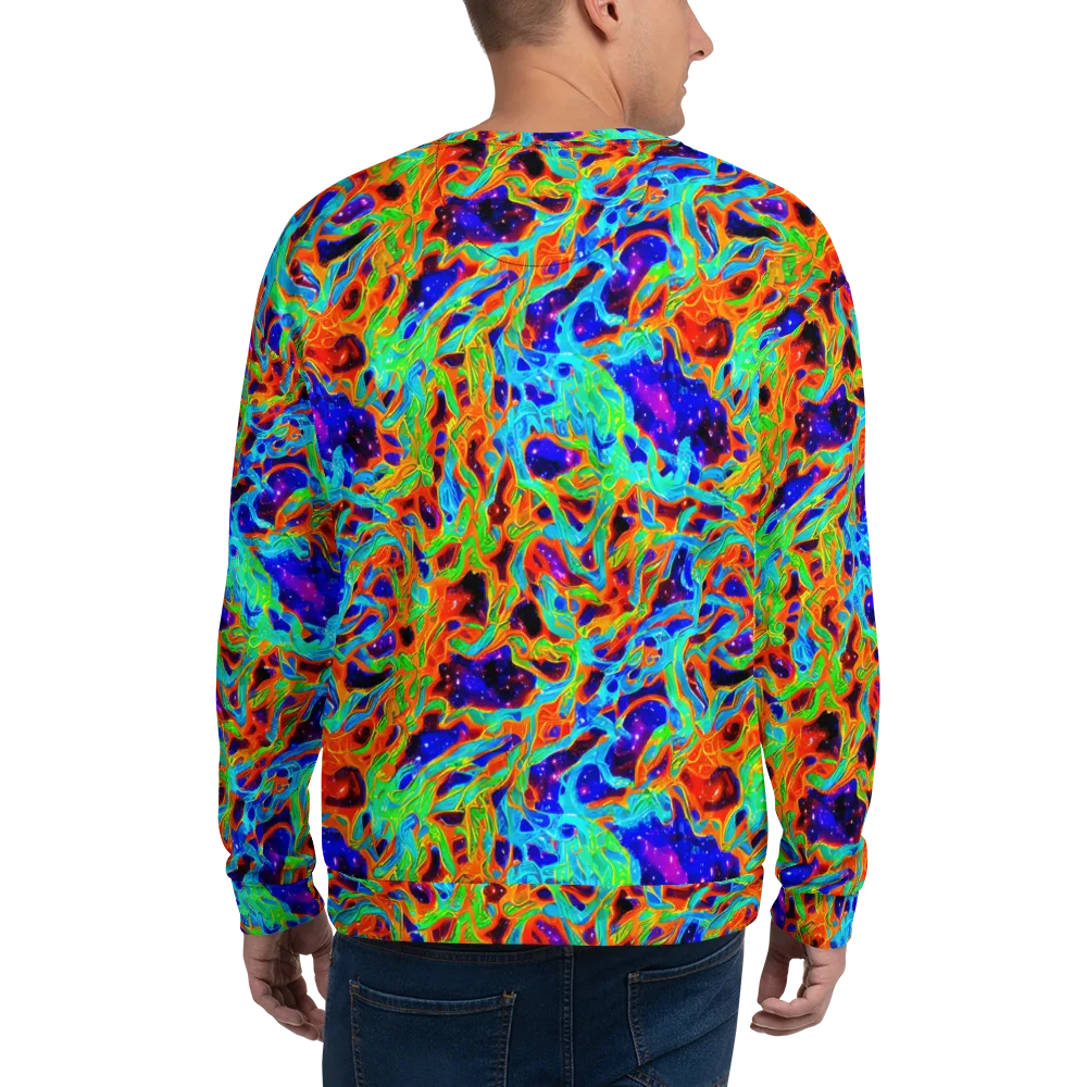 Inferno Galaxy on Sweatshirt — Back