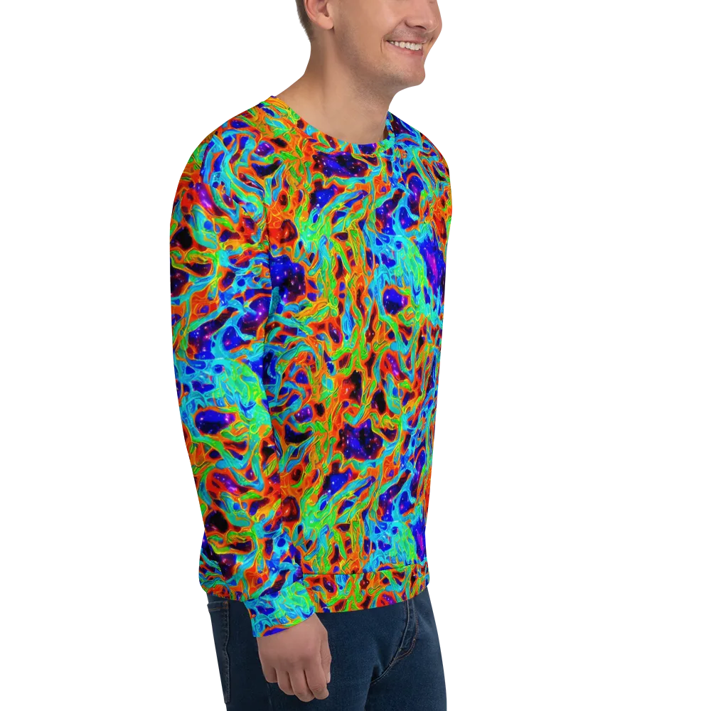 Inferno Galaxy on Sweatshirt — Right Front