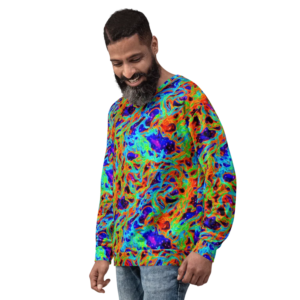 Inferno Galaxy on Sweatshirt — Left Front