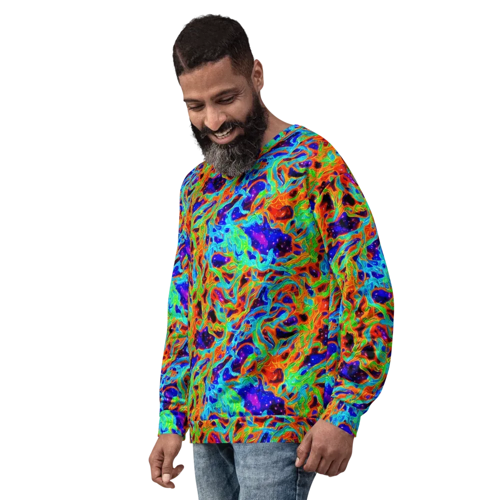 Inferno Galaxy on Sweatshirt — Left Front