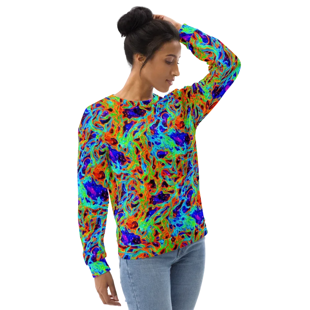 Inferno Galaxy on Sweatshirt — Right Front