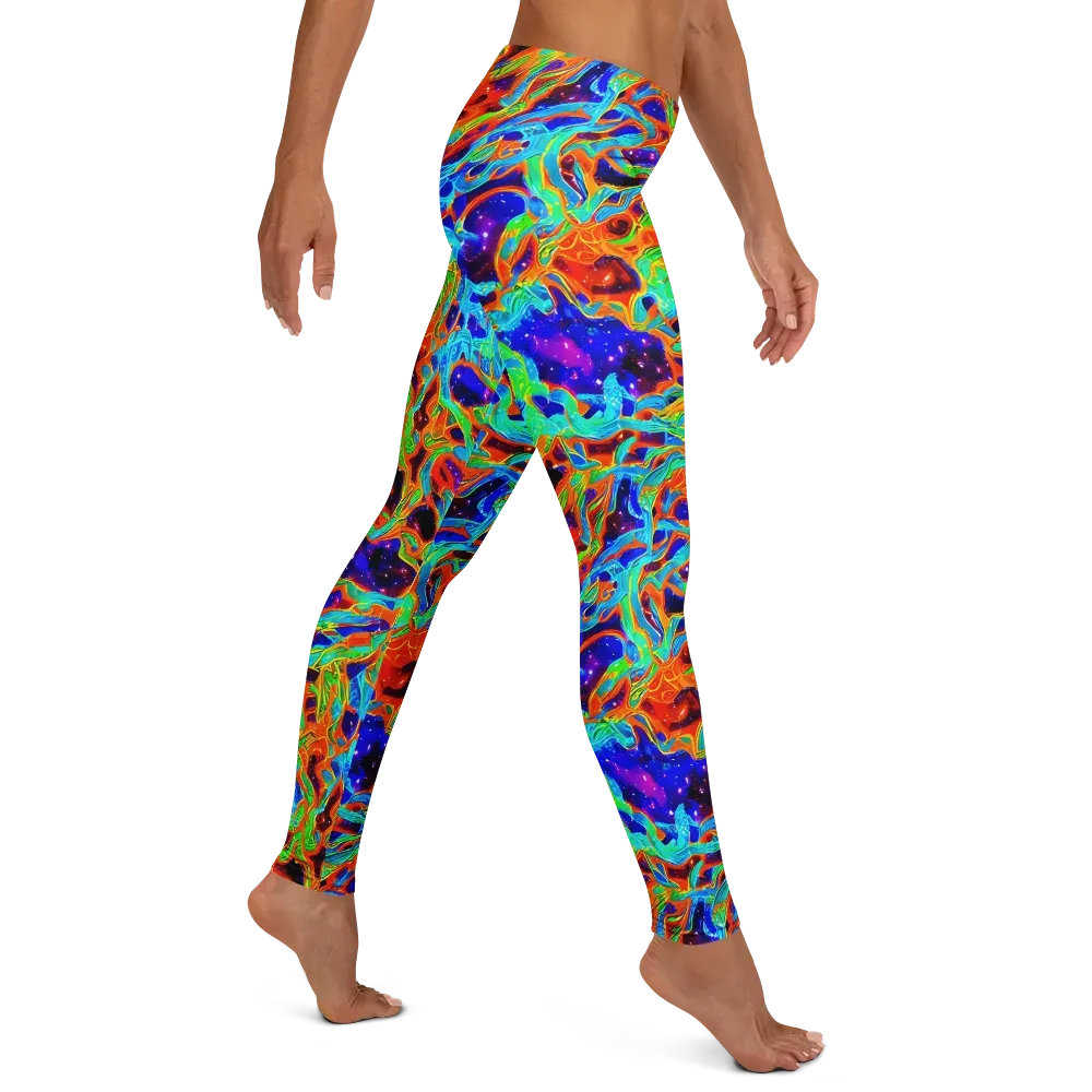 Inferno Galaxy on Leggings — Right