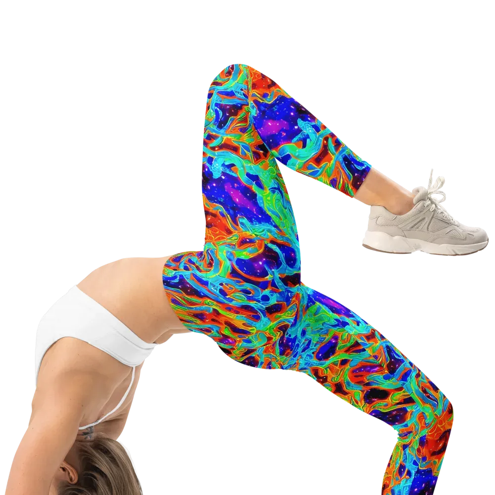 Inferno Galaxy on Leggings — Right
