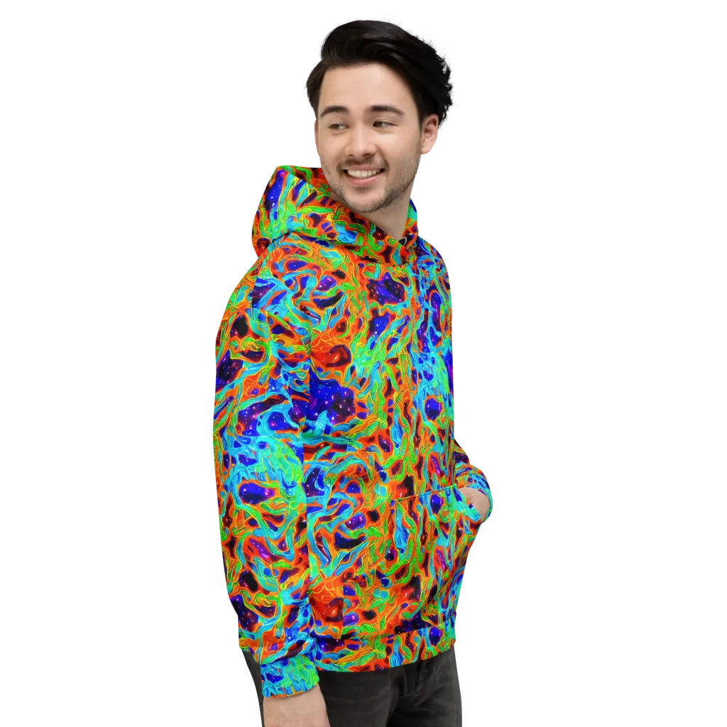 Inferno Galaxy on Hoodie — Right
