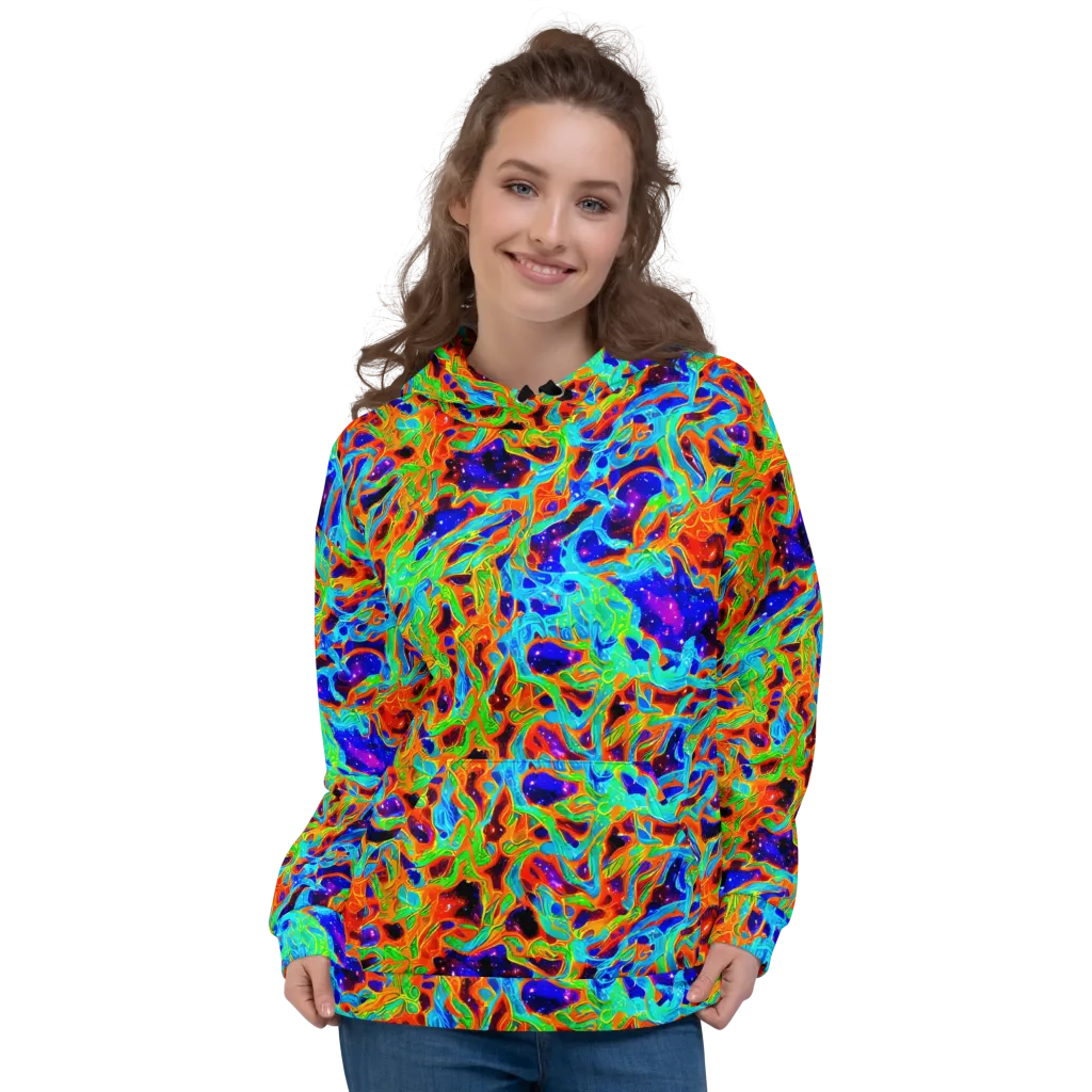 Inferno Galaxy on Hoodie — Front
