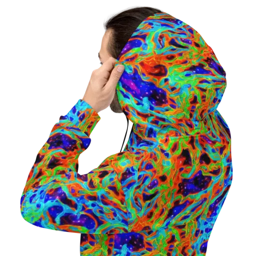 Inferno Galaxy on a Hoodie
