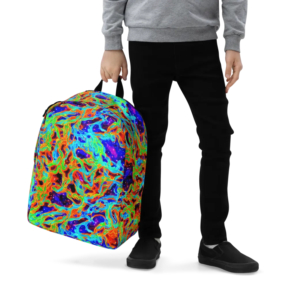 Inferno Galaxy on Minimalist Backpack — Zoomed-in