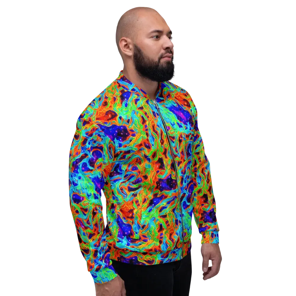 Inferno Galaxy on Bomber Jacket — Right