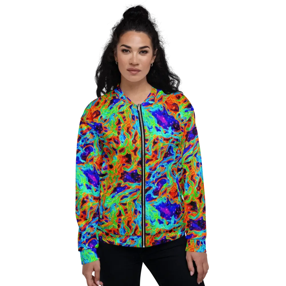 Inferno Galaxy on Bomber Jacket — Front