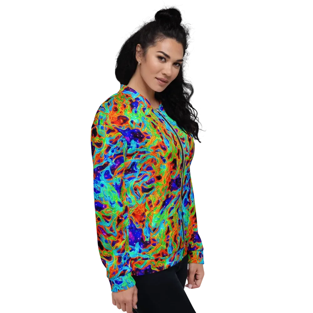 Inferno Galaxy on Bomber Jacket — Right