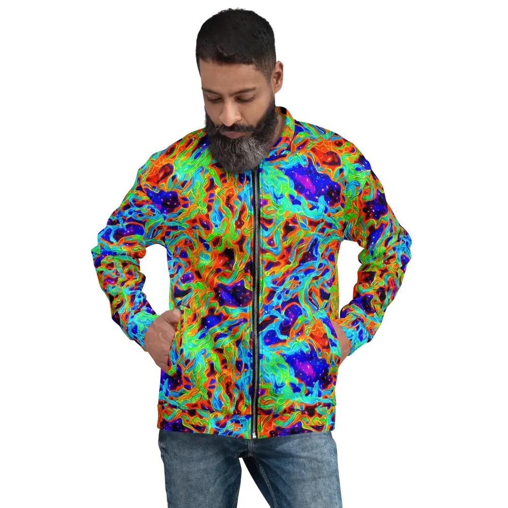 Inferno Galaxy on Bomber Jacket — Front