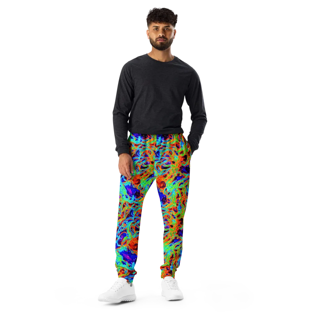 Inferno Galaxy on Men's Joggers — Front
