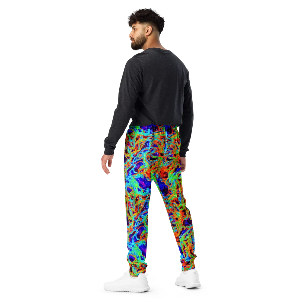 Inferno Galaxy on Men's Joggers — Back