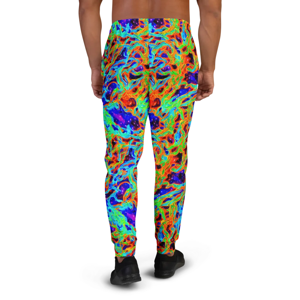 Inferno Galaxy on Men's Joggers — Back