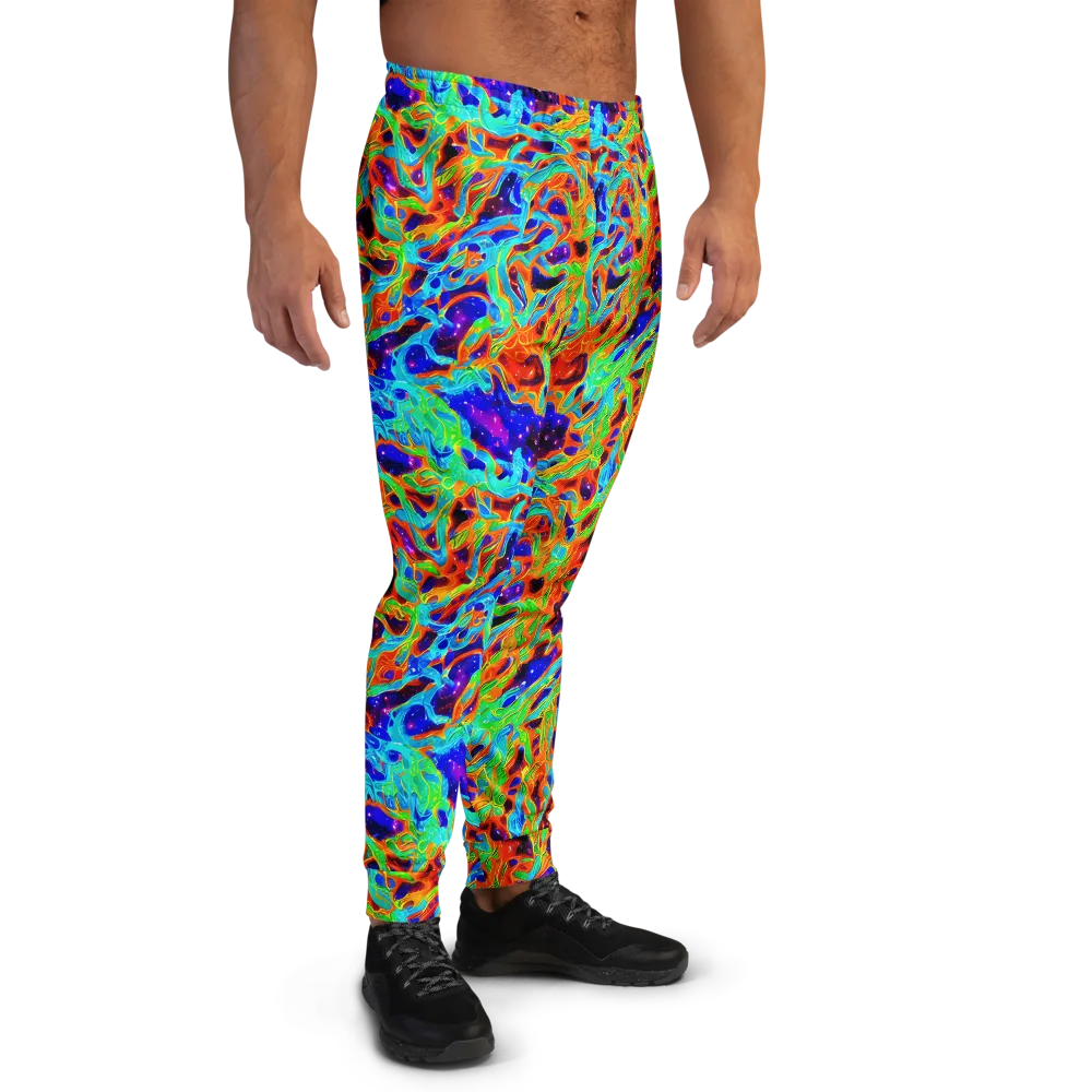 Inferno Galaxy on Men's Joggers — Right