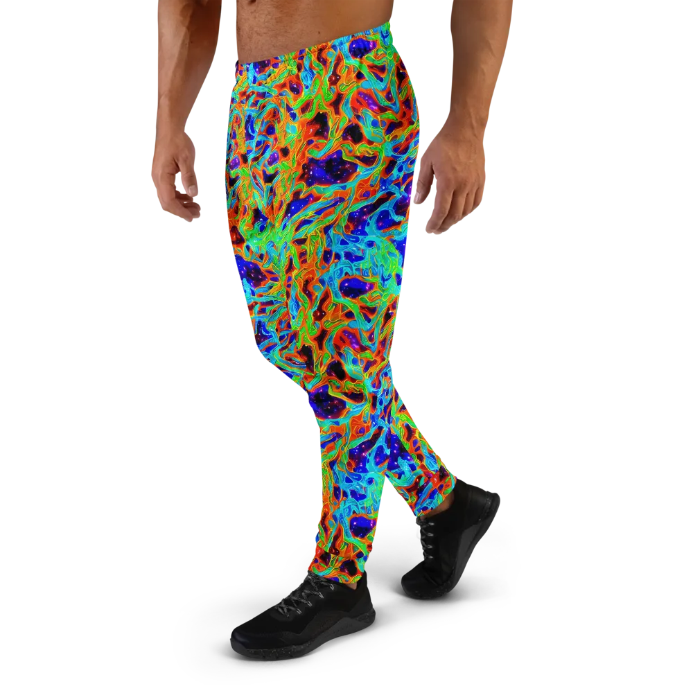 Inferno Galaxy on Men's Joggers — Left