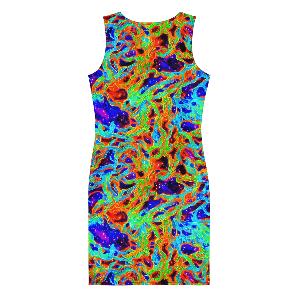 Inferno Galaxy on Bodycon Dress — Back