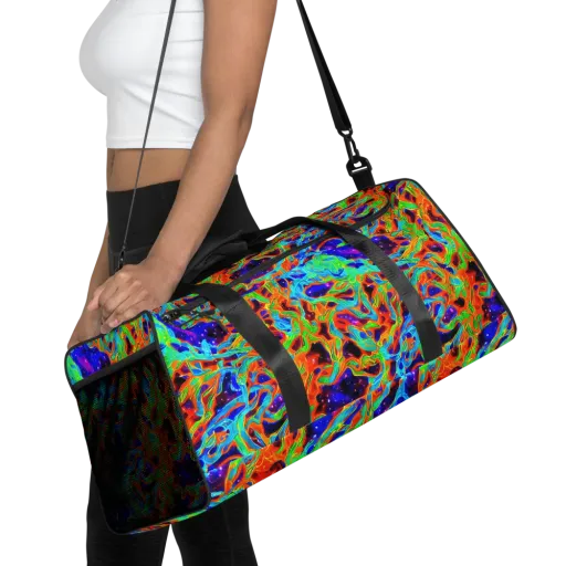 Inferno Galaxy on a Duffle Bag