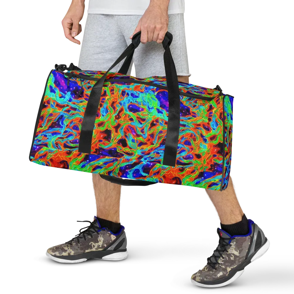 Inferno Galaxy on Duffle Bag — Front