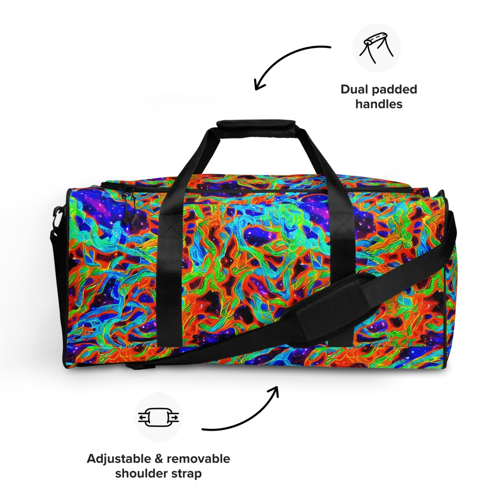 Inferno Galaxy on Duffle Bag — Front