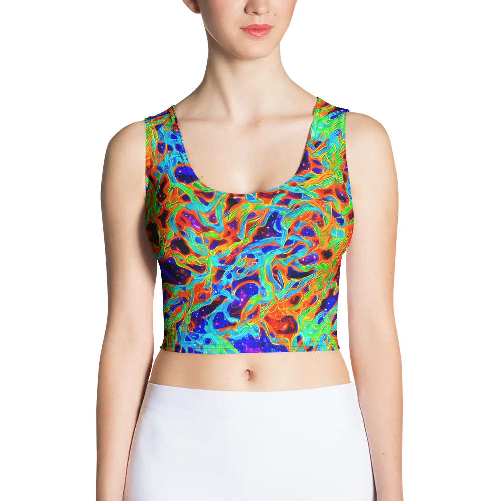 Inferno Galaxy on Crop Top — Front