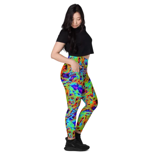 Inferno Galaxy on a Leggings with Pockets