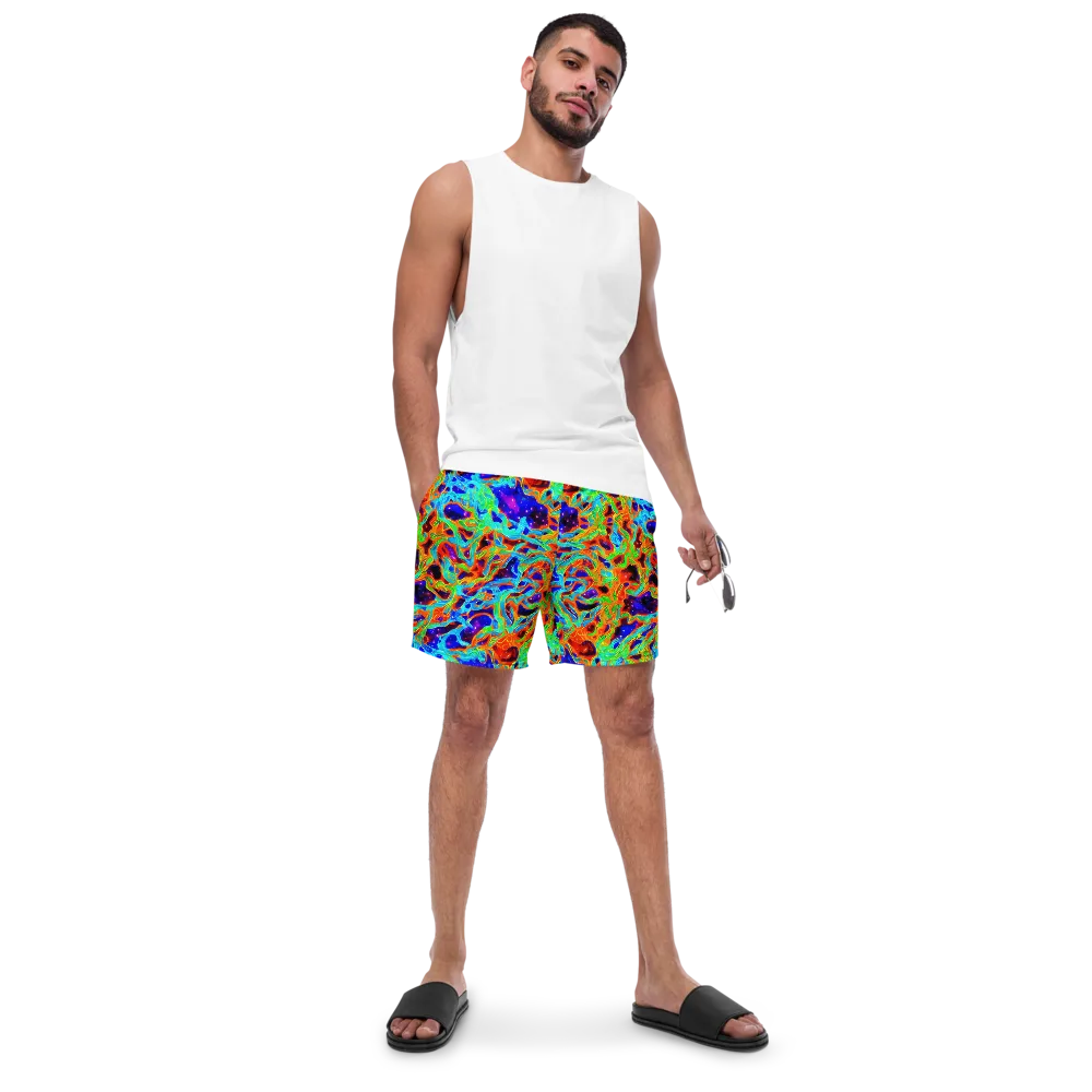 Inferno Galaxy on Swim Trunks — Front
