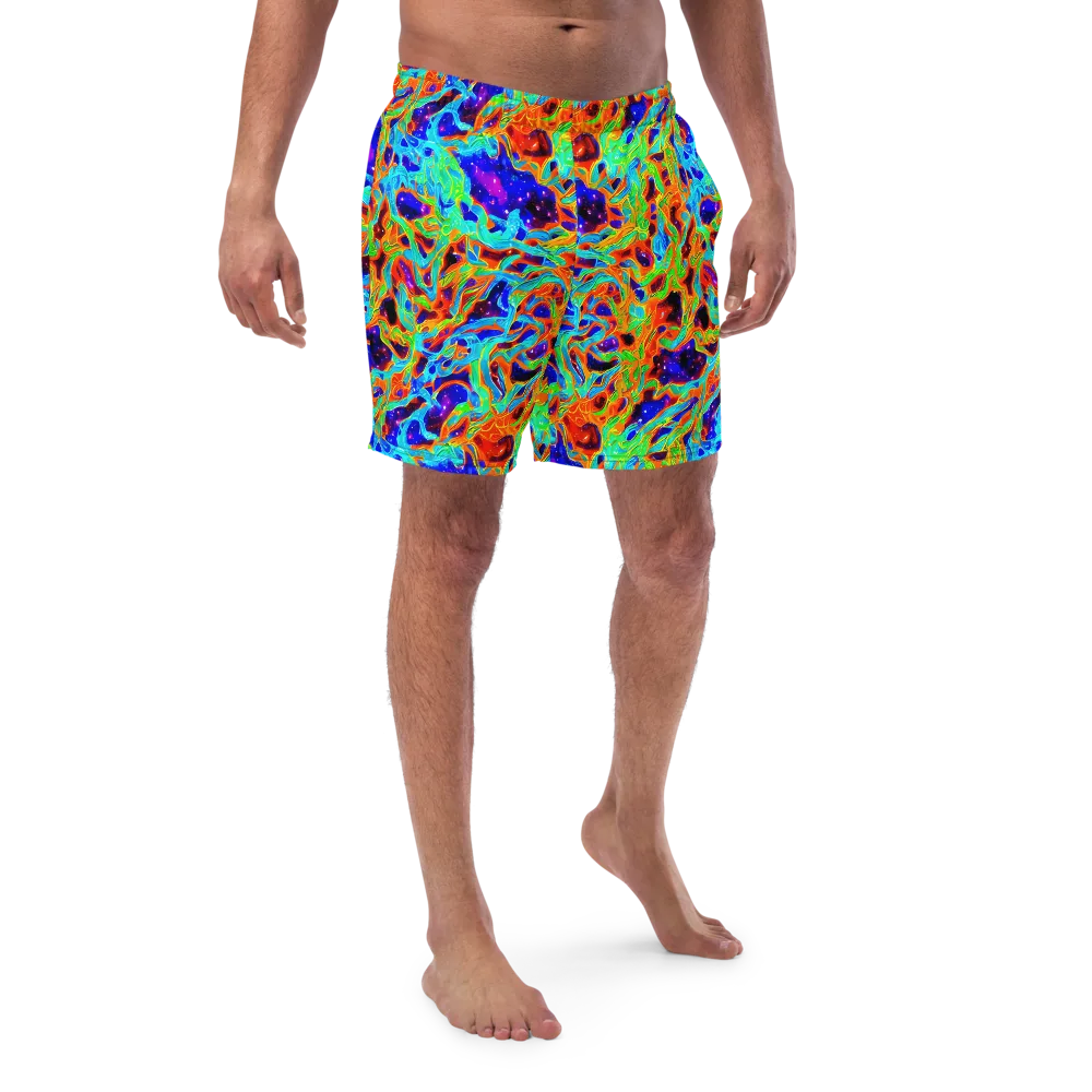 Inferno Galaxy on Swim Trunks — Front