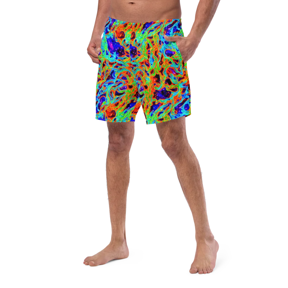 Inferno Galaxy on Swim Trunks — Left Front