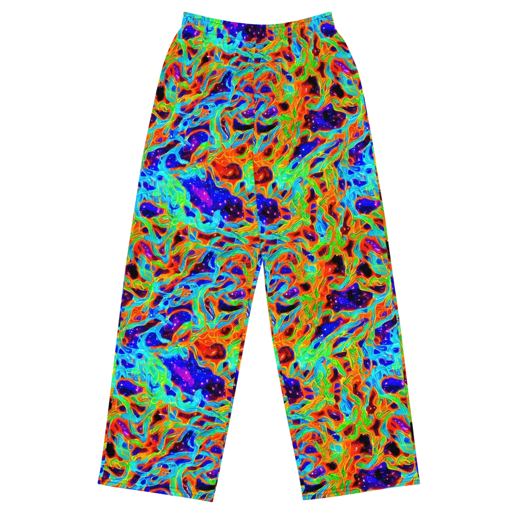 Inferno Galaxy on Wide-Leg Pants — Front