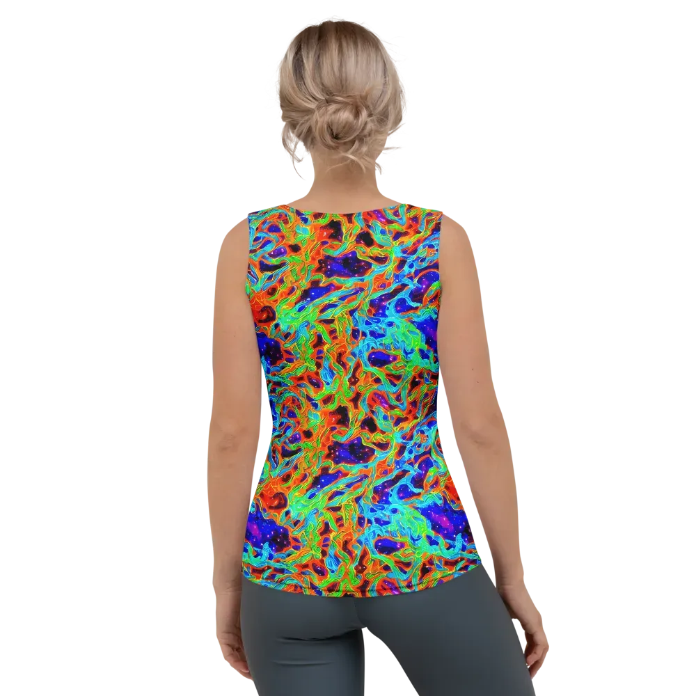 Inferno Galaxy on Women's Tank Top — Back