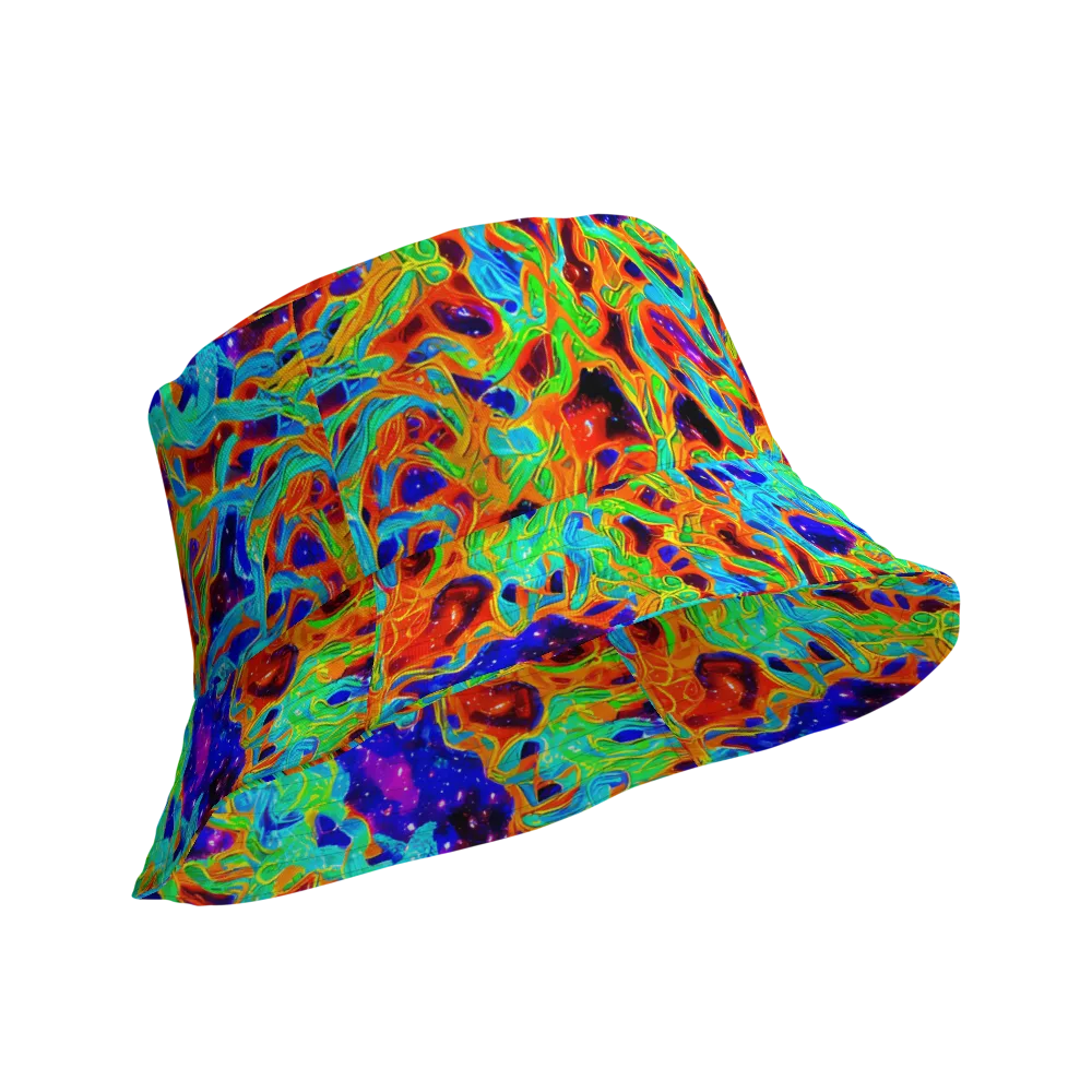 Inferno Galaxy on Reversible Bucket Hat — Product details Outside