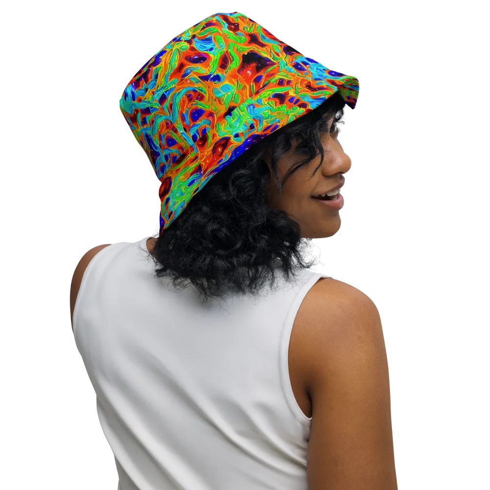 Inferno Galaxy on Reversible Bucket Hat — Right Outside