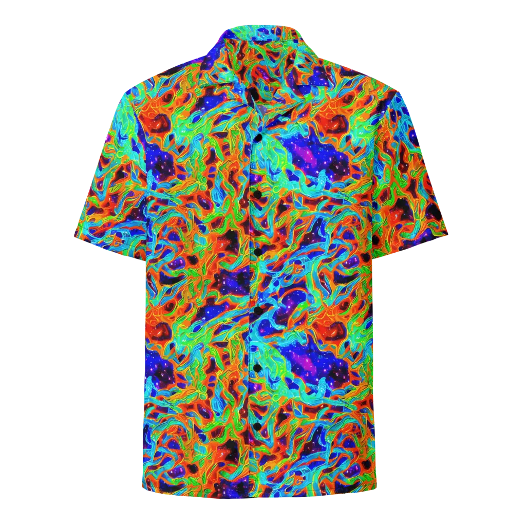 Inferno Galaxy on Button Shirt — Front