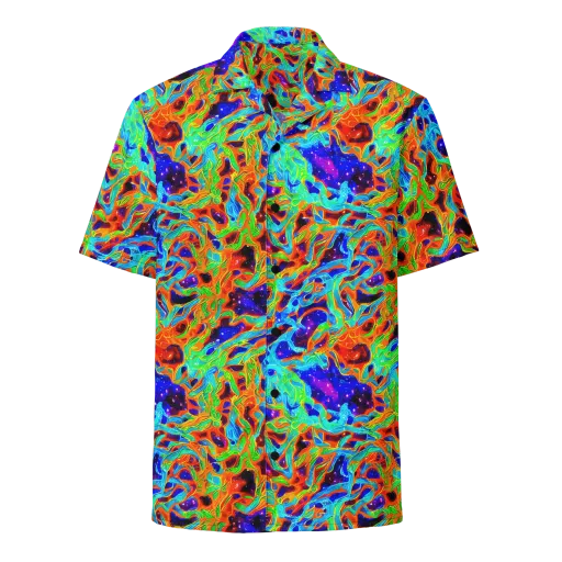 Inferno Galaxy on a Button Shirt