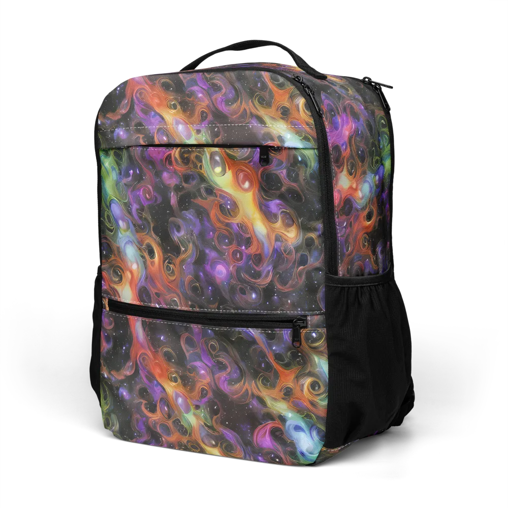 Galactic Gouache on Utility Backpack — Left Front