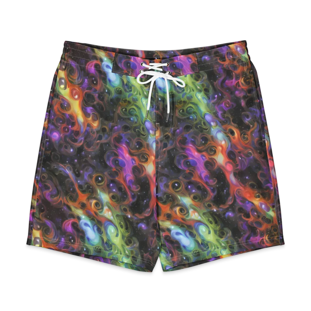 Galactic Gouache on Men's Board Shorts — Front