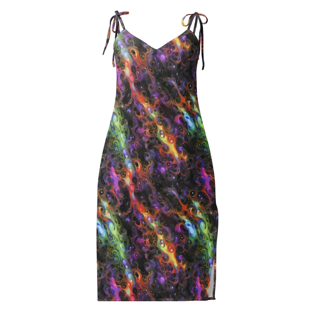 Galactic Gouache on Slip Dress — Front